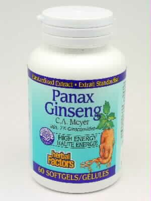 Herbal Factors Panax Ginseng, C.A. Meyer 