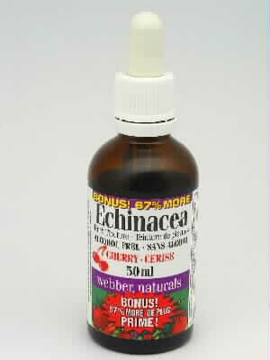 Webber Naturals Echinacea Herb Tincture - Cherry Flavour (Alcohol-Free)